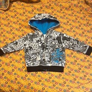 Disneyland Resort Walt Disney World Black & White Sweatshirt size 12 months